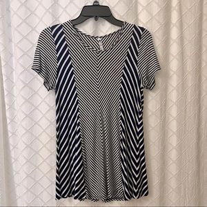 Blue striped pattern shirt